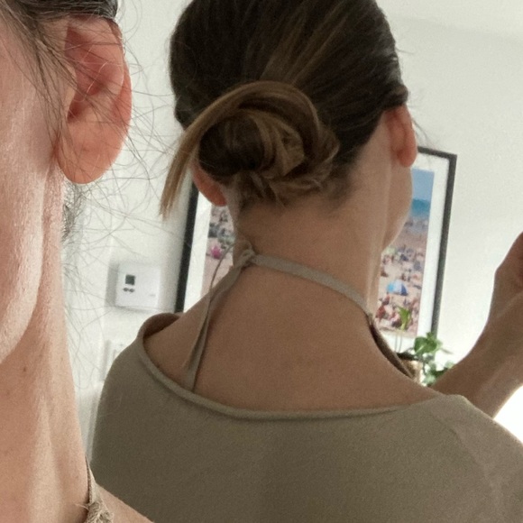 SARAH PACINI metallic choker minidress / tunic one size - Picture 12 of 12